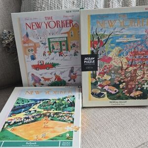 The New Yorker Jigsaw Puzzle Set - Multicolor